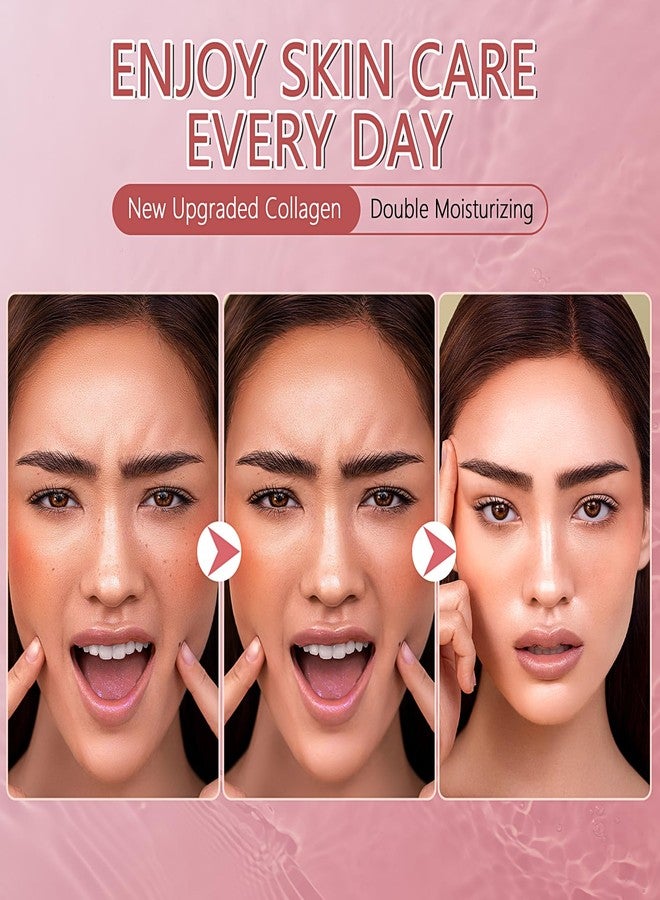 Qawnfy قناع كاوونفي بيو كولاجين ريل ديب، 8 قطع، قناع كولاجين للوجه، قناع كولاجين ليلي، أقنعة هيدروجيل مرطبة، مضاد للشيخوخة، شد البشرة، تحسين مرونتها، لجميع أنواع البشرة، 1.19 أونصة سائلة - Image 5